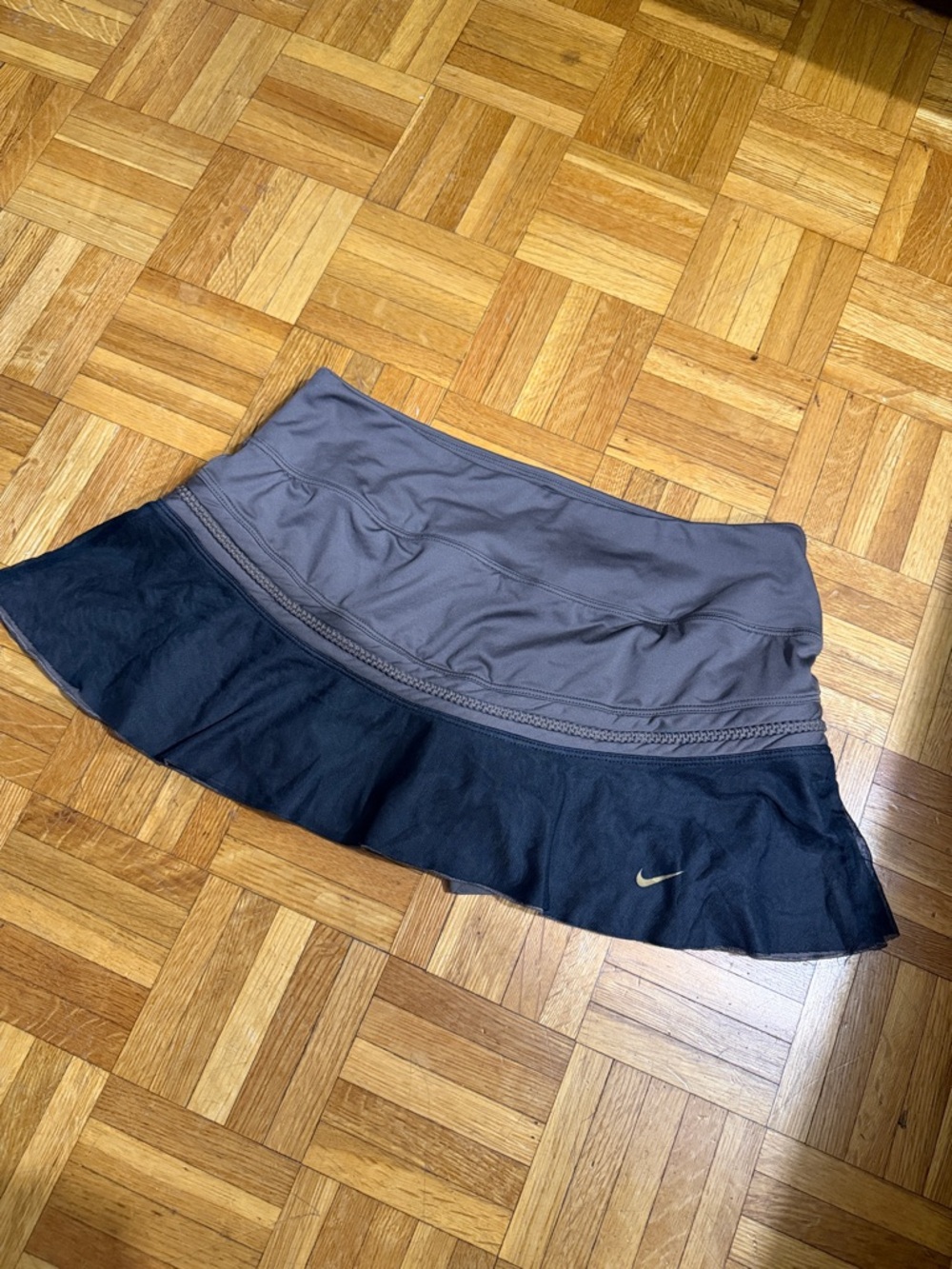 Nike Brown/Black Dri-Fit Athletic Tennis Skort